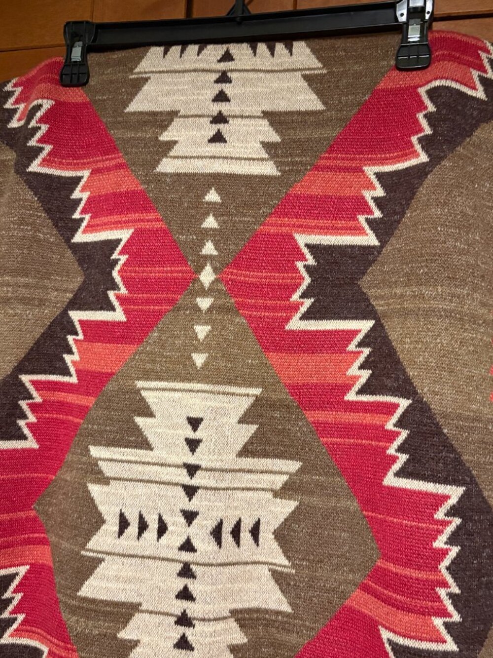 Lauren Ralph Lauren MIdi Sz L Aztec Pattern Cotton Linen Blend Skirt - Picture 8 of 9